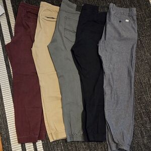 Levi's & Goodfellow Jogger Pants Lot 5 Pairs Men's
